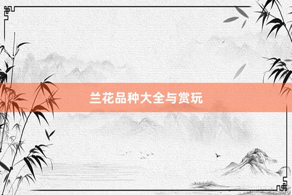 兰花品种大全与赏玩